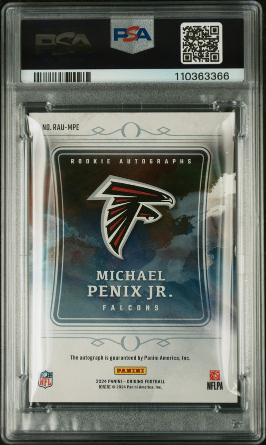 2024 Panini Origins Rookie Autographs Michael Penix JR. #RAUMPE PSA 10