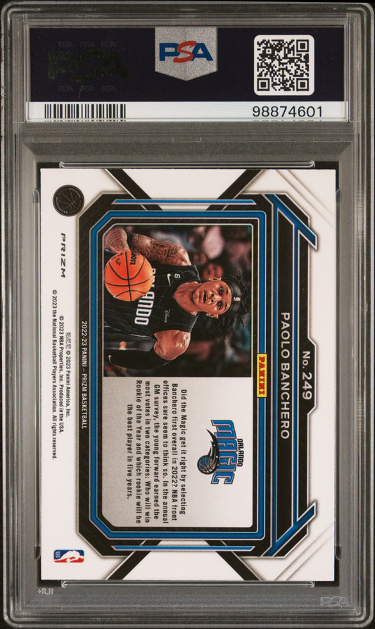 2022 Panini Prizm Paolo Banchero #249 Variation PSA 9