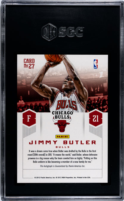 2012 Panini Prestige Jimmy Butler #27 Prestigious Picks Autograph SGC 9.5 Auto 10