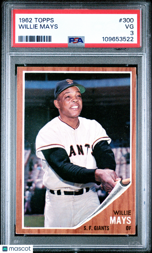 1962 Topps Willie Mays #300 PSA 3