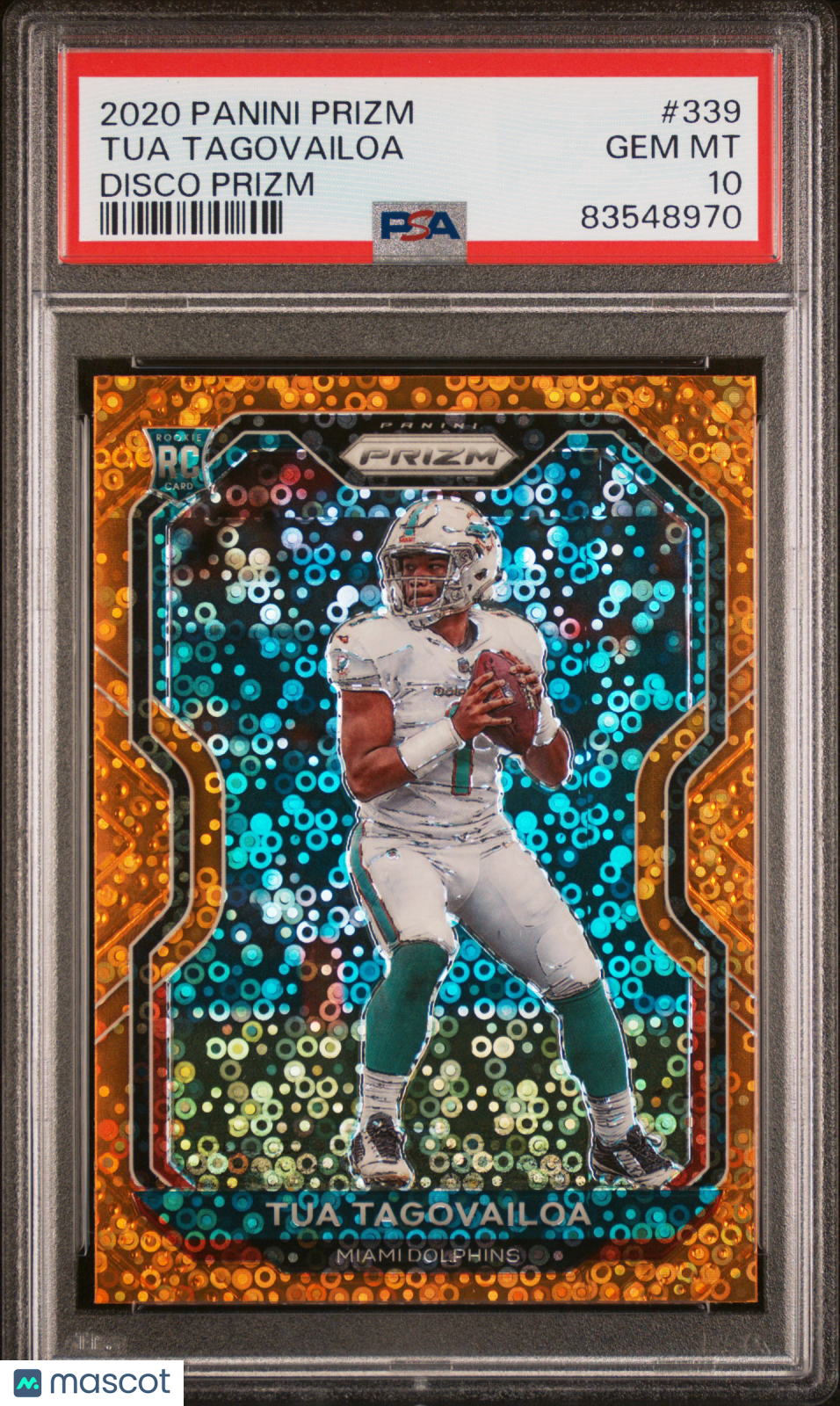 2020 Panini Prizm Tua Tagovailoa #339 Disco PSA 10
