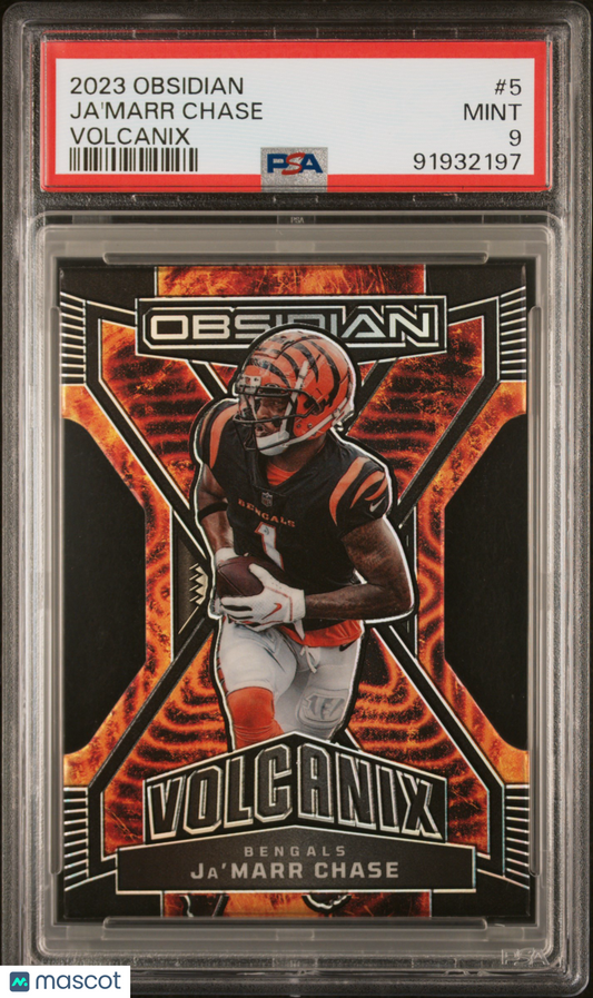 2023 Panini Obsidian Volcanix Ja'marr Chase #5 PSA 9