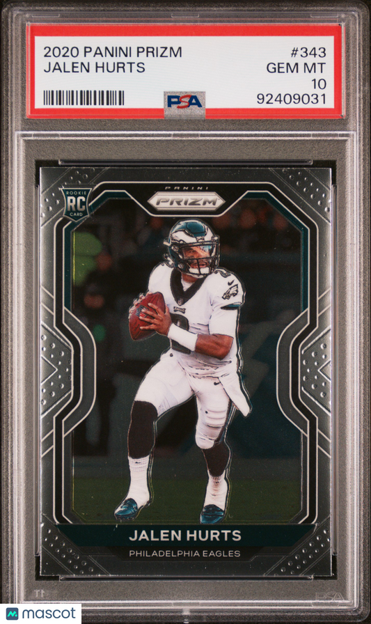 2020 Panini Prizm Jalen Hurts #343 PSA 10