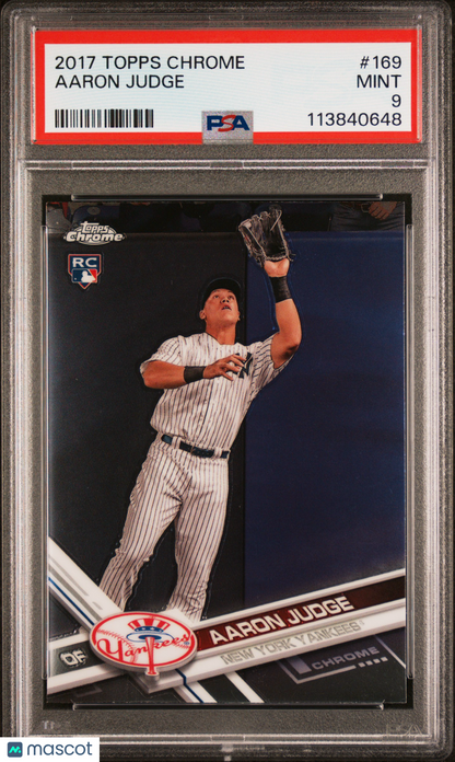 2017 Topps Chrome Aaron Judge #169 PSA 9