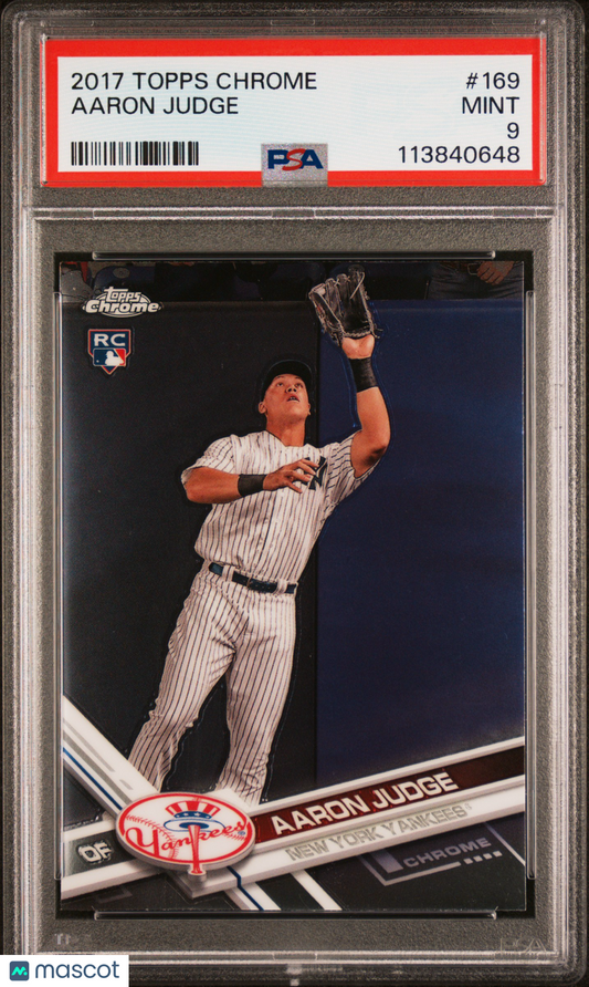 2017 Topps Chrome Aaron Judge #169 PSA 9