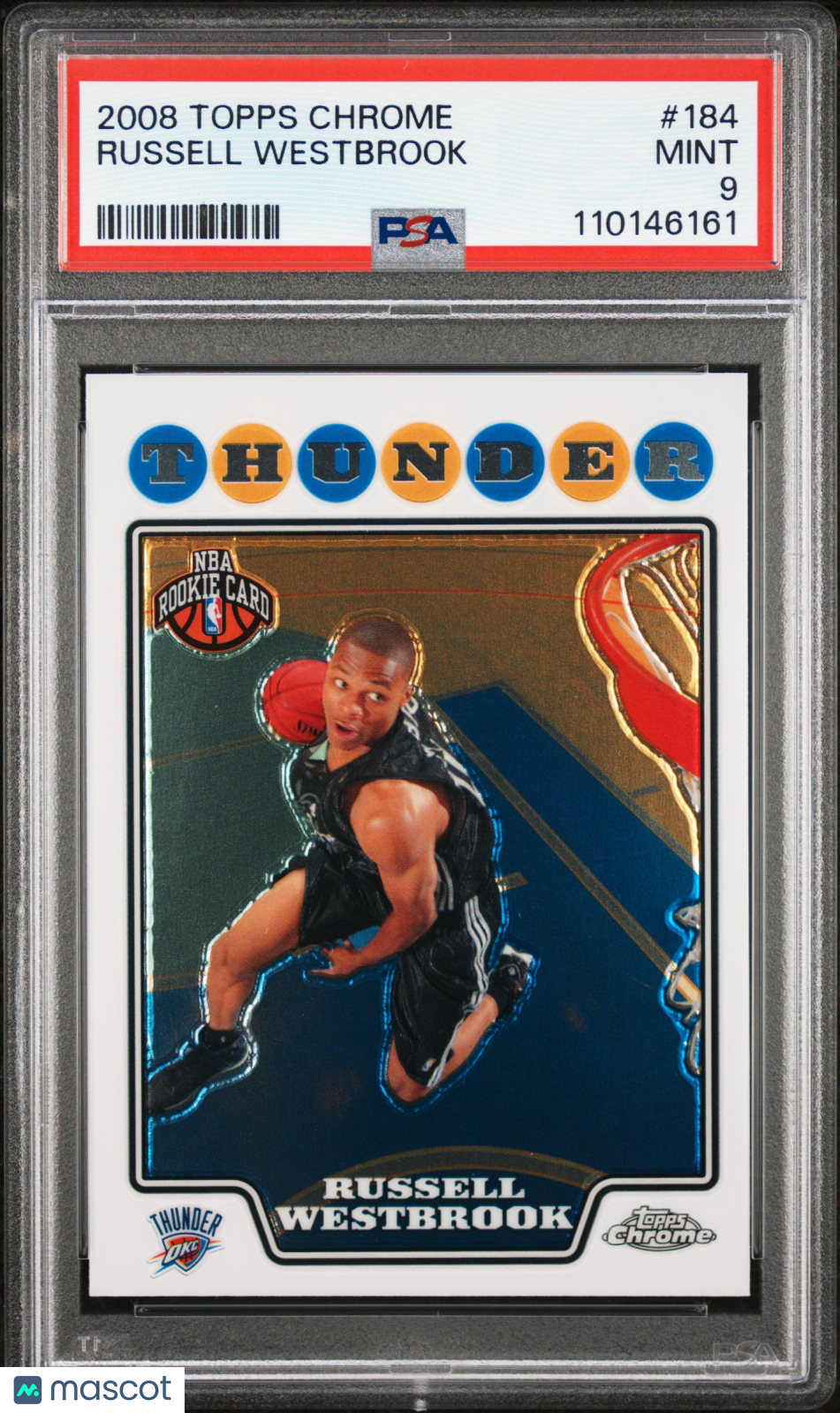 2008 Topps Chrome Russell Westbrook #184 PSA 9
