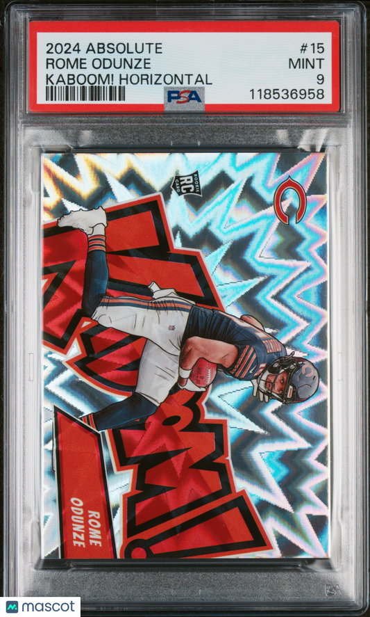 2024 Panini Absolute Kaboom! Horizontal Rome Odunze #15 PSA 9