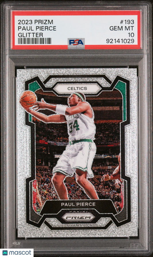 2023 Panini Prizm Paul Pierce #193 Glitter PSA 10