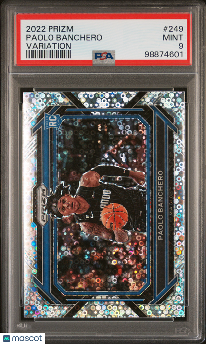 2022 Panini Prizm Paolo Banchero #249 Variation PSA 9