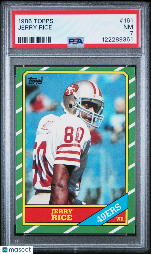 1986 Topps Jerry Rice #161 PSA 7