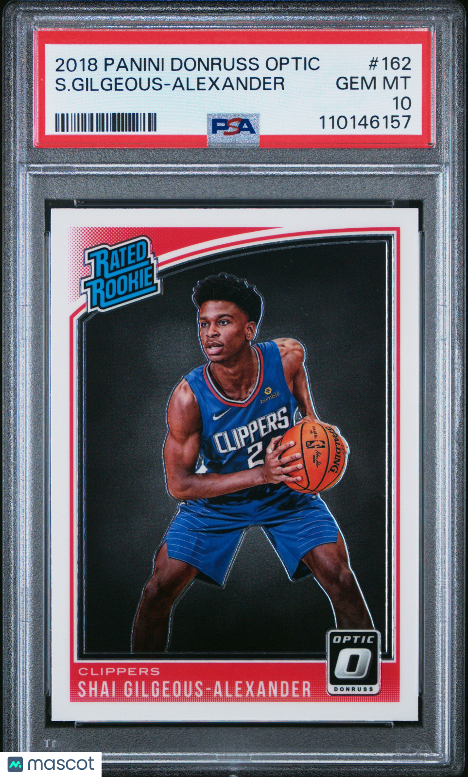 2018 Panini Donruss Optic S. Gilgeous-Alexander #162 PSA 10