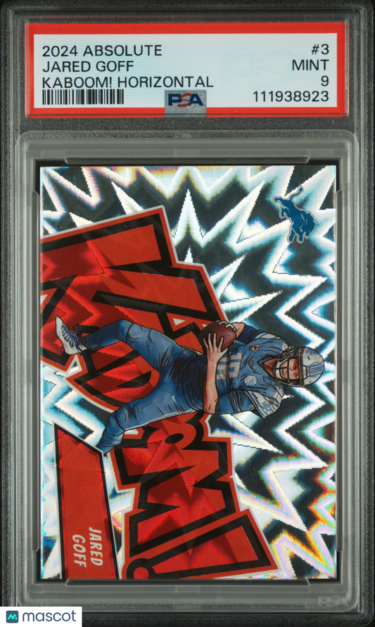 2024 Panini Absolute Kaboom! Horizontal Jared Goff #3 PSA 9