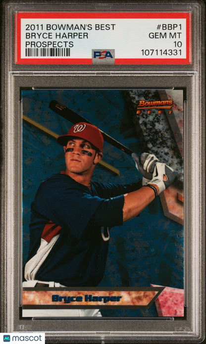 2011 Bowman's Best Prospects Bryce Harper #BBP1 PSA 10